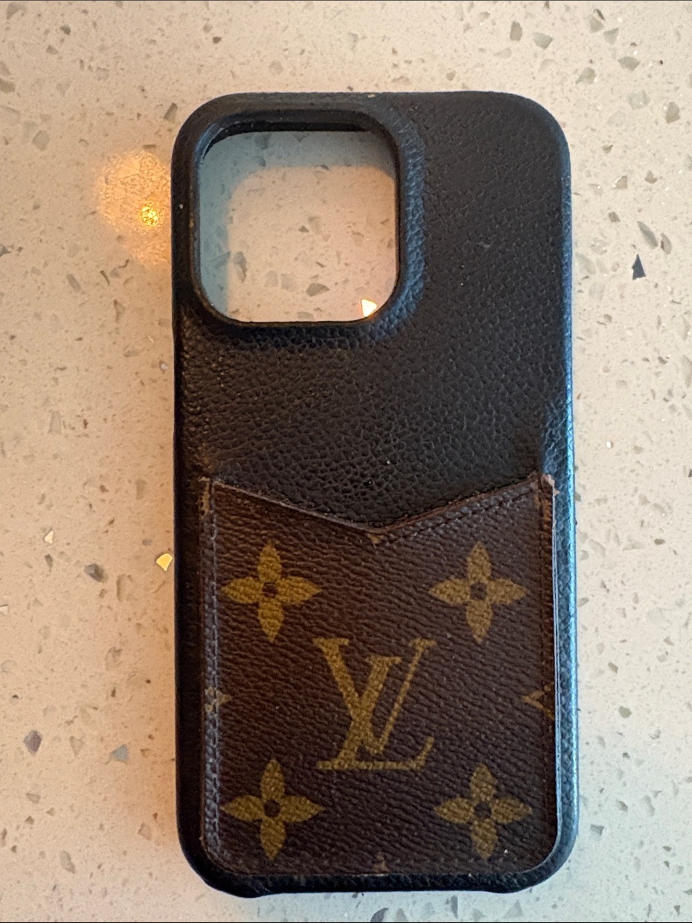 Authentic Louis Vuitton bumper Pallas iPhone 13 Pro Case with Card Pocket